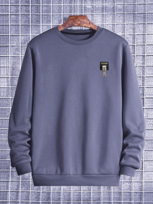 Cat Bunny Full Sleeve Solid Men Sweatshirt