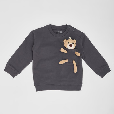 Pantaloons Baby Full Sleeve Solid Baby Boys Sweatshirt