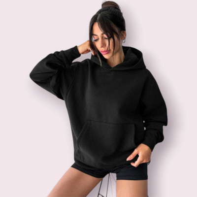 Fluffy Enterprise Full Sleeve Solid Women Sweatshirt