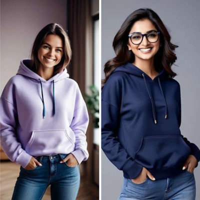 HouseOfCommon Full Sleeve Solid Women Sweatshirt