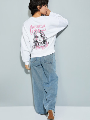 MAX Full Sleeve Printed Women Sweatshirt