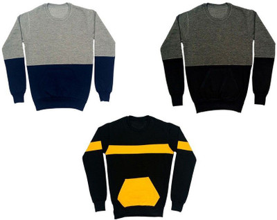 AE Trends Full Sleeve Color Block Boys Sweatshirt