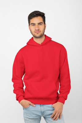 Joy nd Happinness Solid Hooded Neck Casual Men Black Sweater
