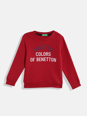 United Colors of Benetton Full Sleeve Printed Baby Boys Sweatshirt