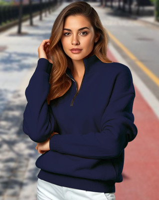 AOOSH Full Sleeve Solid Women Sweatshirt