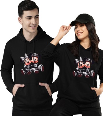 Twinny Zone Full Sleeve Solid Couple Sweatshirt