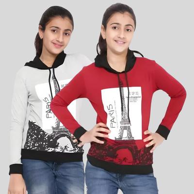 Ticoss Full Sleeve Graphic Print Girls Sweatshirt