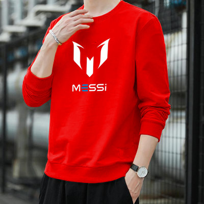 Manly Tees Printed Men Round Neck Red T-Shirt