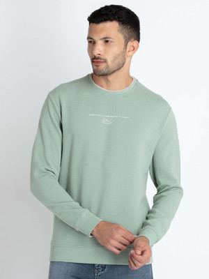 Status Quo Full Sleeve Solid Men Sweatshirt