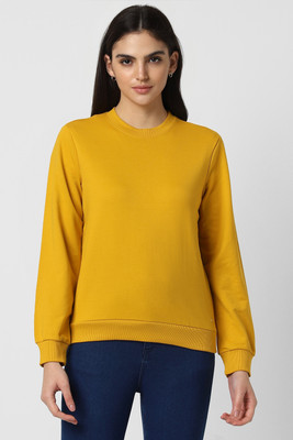 Van Heusen Woman Full Sleeve Solid Women Sweatshirt