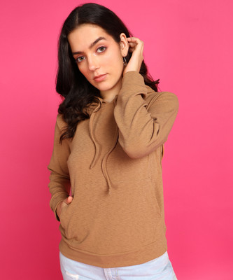 POPWINGS Full Sleeve Solid Women Sweatshirt
