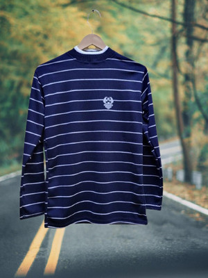 Tiki Tees Febs Full Sleeve Striped Men Sweatshirt