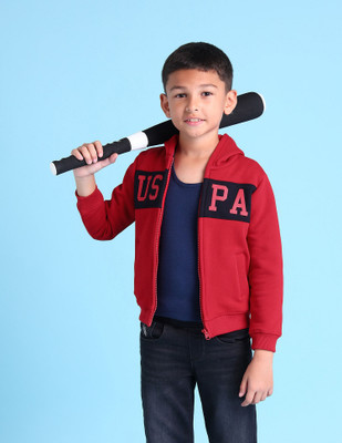 U.S. POLO ASSN. Full Sleeve Printed Boys Sweatshirt