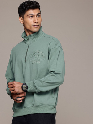 Roadster Full Sleeve Solid Men Sweatshirt