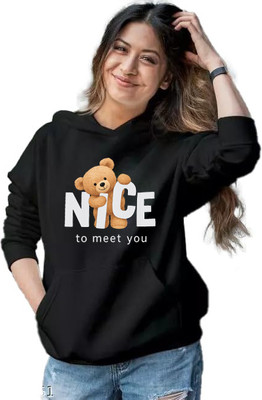 Wellvery Full Sleeve Graphic Print, Printed Women Sweatshirt