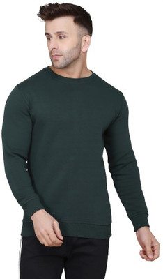 SLOWLORIS Full Sleeve Solid Men Sweatshirt
