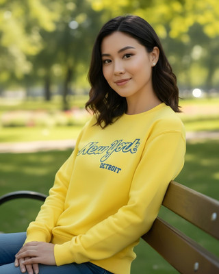 flyind Full Sleeve Graphic Print Women Sweatshirt