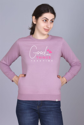 BILBURY Full Sleeve Graphic Print Women Sweatshirt