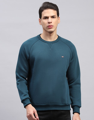 MONTE CARLO Full Sleeve Solid Men Sweatshirt