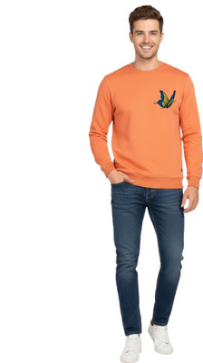 Super Weston Full Sleeve Solid Men Sweatshirt