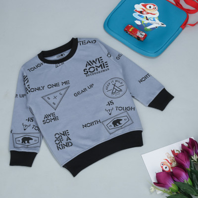 3BROS Full Sleeve Printed Boys & Girls Sweatshirt