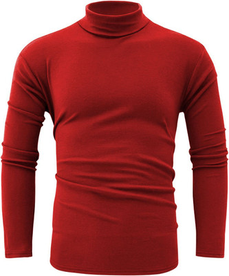 THE BLAZZE Full Sleeve Solid Men Sweatshirt