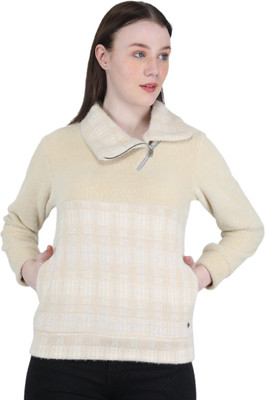 MONTE CARLO Full Sleeve Color Block Women Sweatshirt
