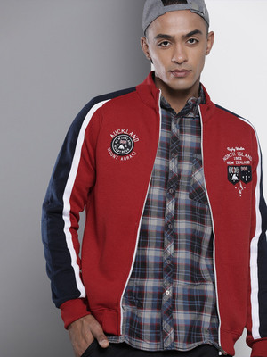 The Indian Garage Co. Full Sleeve Color Block Men Sweatshirt