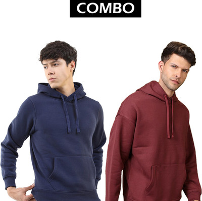 Datalact Full Sleeve Solid Men Sweatshirt