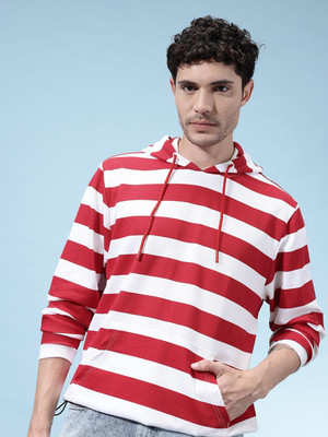 Glitchez Full Sleeve Striped Men Sweatshirt