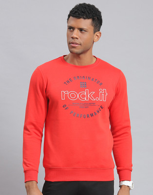 Rock.it Full Sleeve Solid Men Sweatshirt