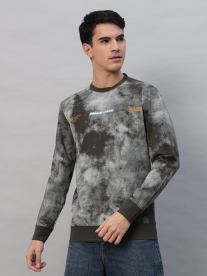 profy Full Sleeve Self Design Men Sweatshirt