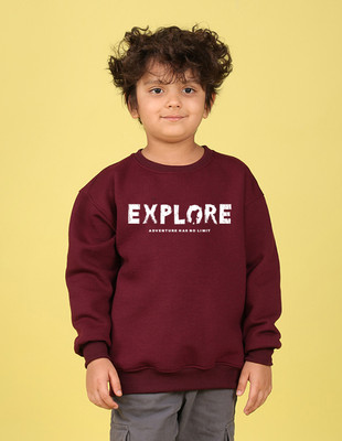 Nusyl Full Sleeve Graphic Print Boys Sweatshirt