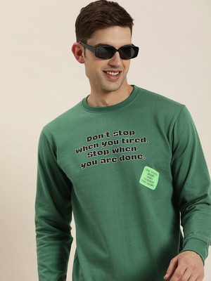 HERE&NOW Full Sleeve Printed Men Sweatshirt