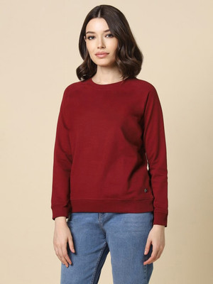 Bokaro Full Sleeve Solid Women Sweatshirt