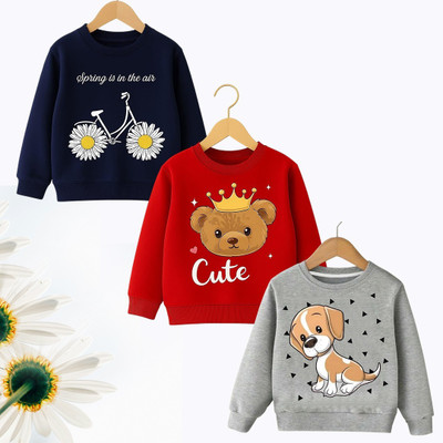 psv fashion Full Sleeve Printed Baby Boys & Baby Girls Sweatshirt