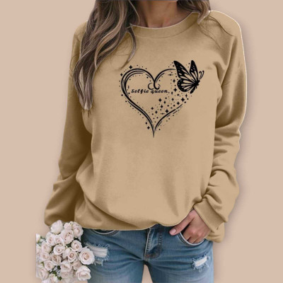Fluffy Enterprise Full Sleeve Printed Women Sweatshirt