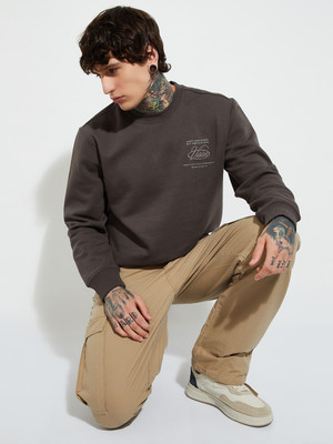 MAX Half Sleeve Printed Men Sweatshirt