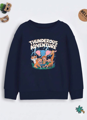 Superb Starling Full Sleeve Self Design Girls Reversible Sweatshirt