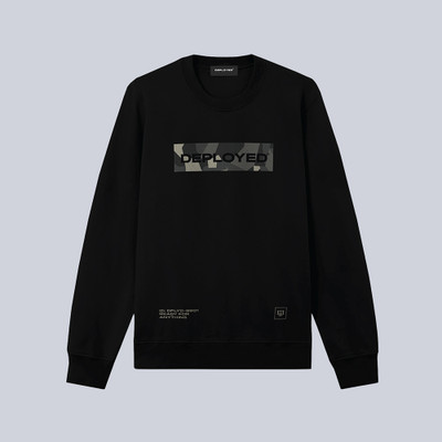Deployed Full Sleeve Printed Men Sweatshirt