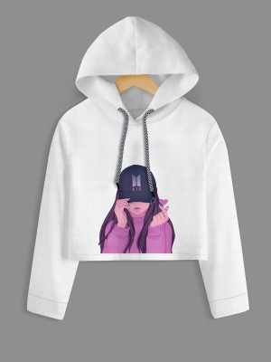 TOPTUDE Full Sleeve Printed Girls Sweatshirt