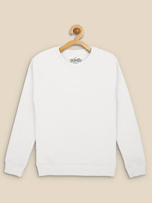 kidsville Full Sleeve Solid Girls Sweatshirt