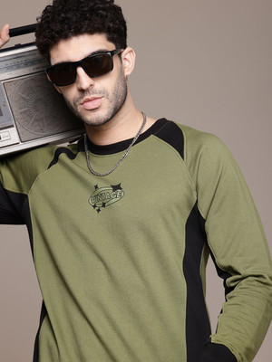 Roadster Full Sleeve Color Block Men Sweatshirt