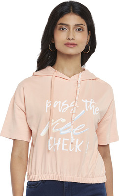 PEOPLE 3/4th Sleeve Printed Women Sweatshirt