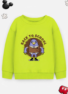 JONIMONI Full Sleeve Self Design Boys Reversible Sweatshirt