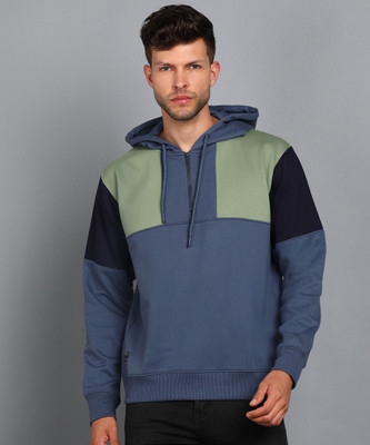 Alan Jones Full Sleeve Color Block Men Sweatshirt