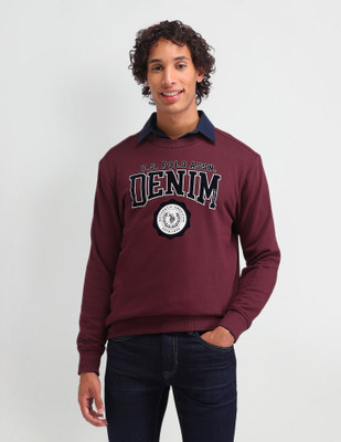 U.S. POLO ASSN. Full Sleeve Graphic Print Men Sweatshirt