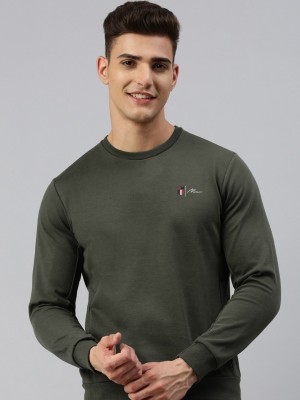 MXN Full Sleeve Solid Men Sweatshirt