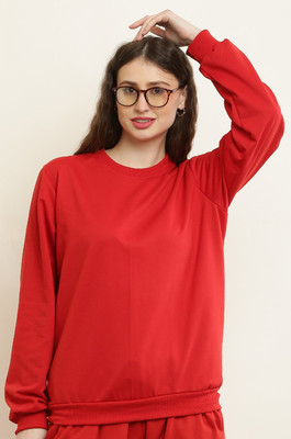 CANIDAE FASHION Full Sleeve Solid Women Sweatshirt