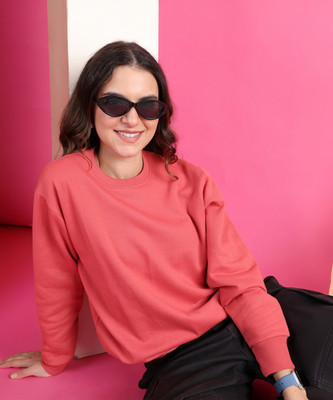 MACK JONNEY Full Sleeve Solid Women Sweatshirt